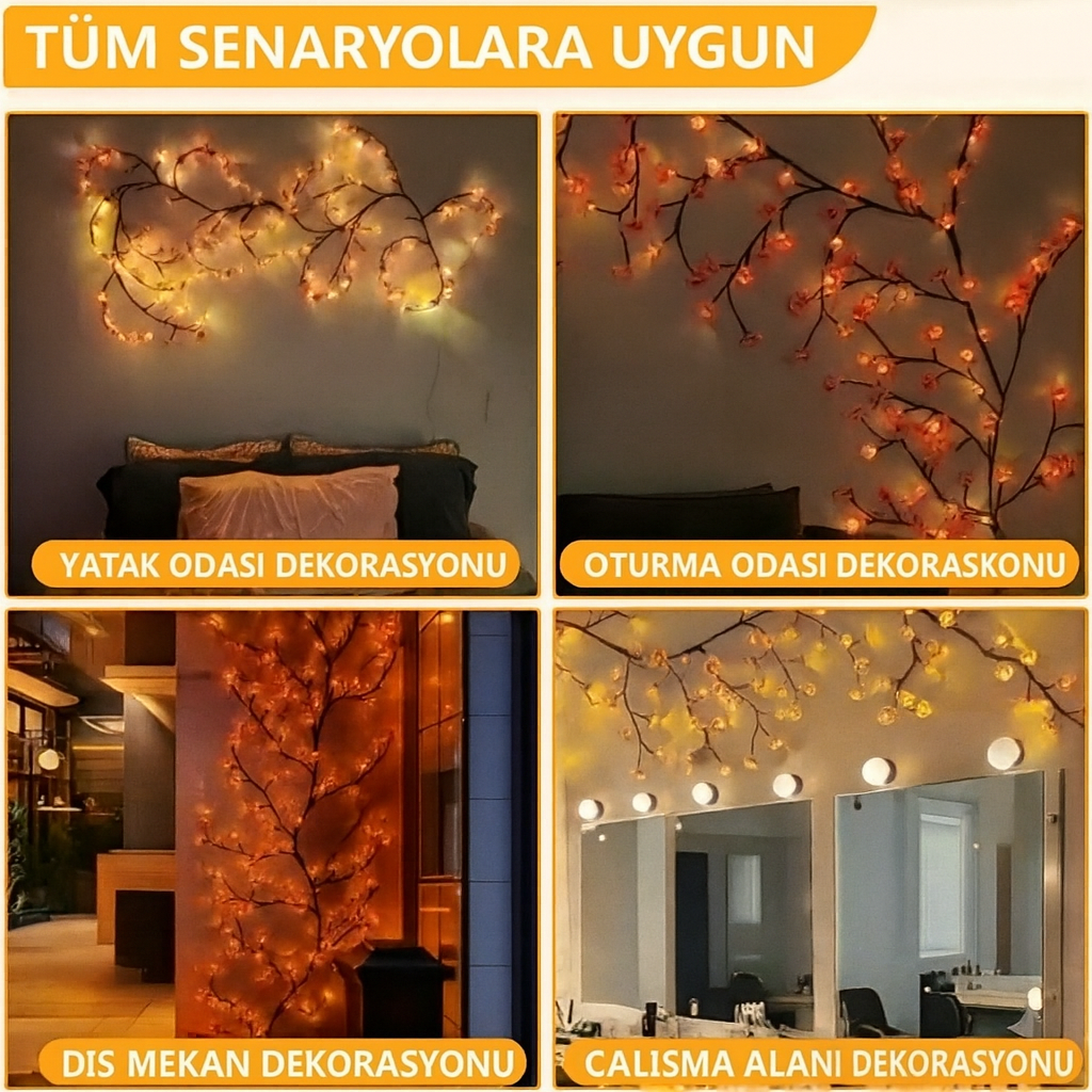 HARMONAA® Dekoratif Çiçek LED Işık